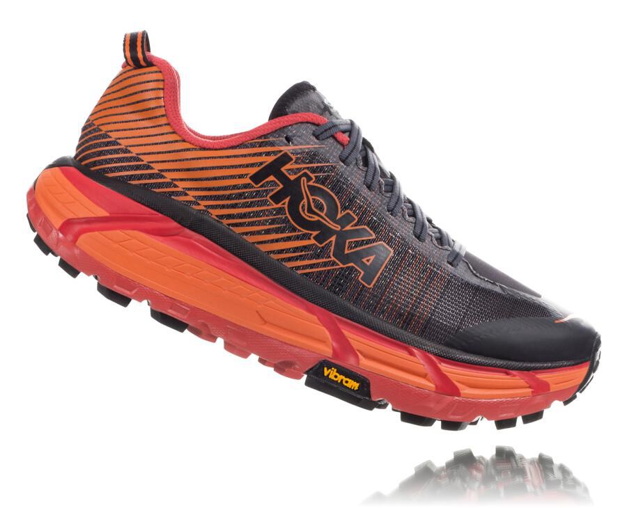 Hoka One One Trail Schoenen Dames - Evo Mafate 2 - Zwart/Rood - WG2059138